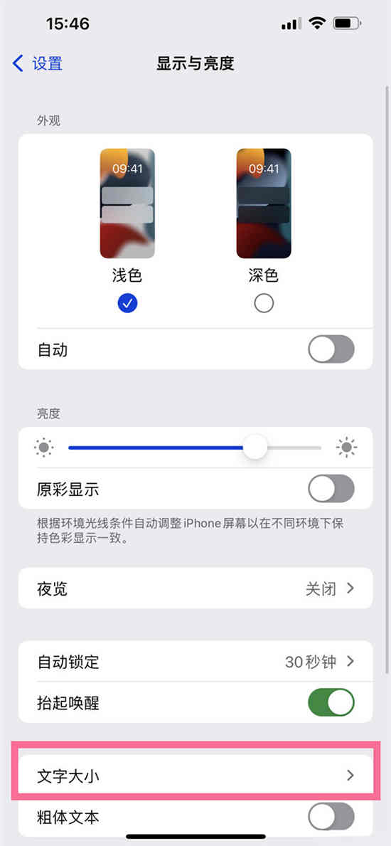 ios14怎么调字体